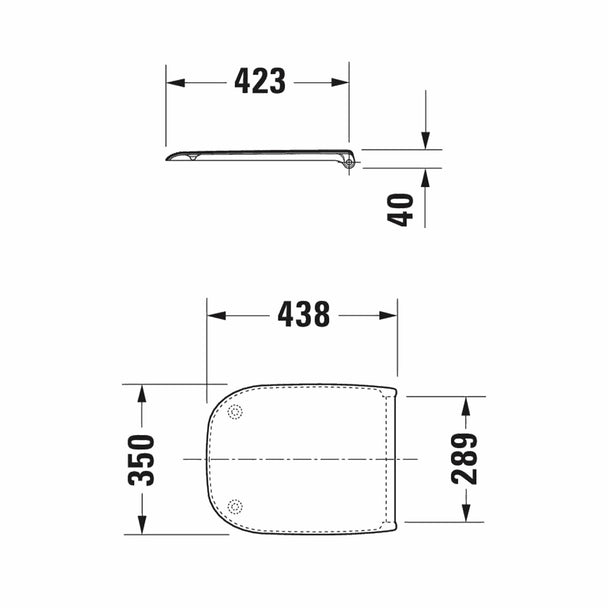 Duravit D-Code Klozet Kapağı Yavaş Kapanır