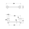 Duravit D-Code Tutamak 250 mm