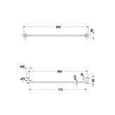 Duravit D-Code Uzun Havluluk 800 mm