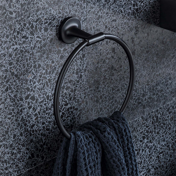 Duravit Starck T Mat Siyah Halka Havluluk