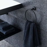 Duravit Starck T Mat Siyah Halka Havluluk