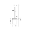 Duravit Karree Duvardan Klozet Fırçası