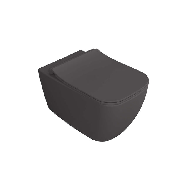 Isvea Vea Cubo Rimless Antrasit Asma Klozet