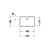 Duravit Vero Tezgah Altı Lavabo 48 cm