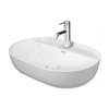 Duravit Luv Beyaz-Gri Çanak Lavabo Batarya Delikli 60 cm