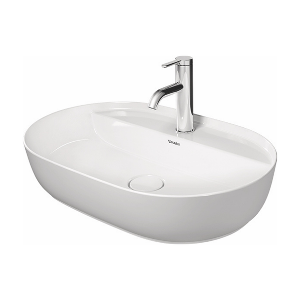 Duravit Luv Beyaz-Gri Çanak Lavabo Batarya Delikli 60 cm