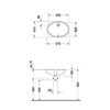 Duravit Dune Tezgah Altı Lavabo 57 cm