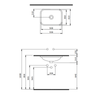 Bocchi Scala Arch Mat Antrasit Tezgah Altı Lavabo 55 cm