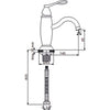 Newarc Golden Lavabo Bataryası Krom/Altın