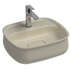Isvea Fluido Fildişi Tezgah Üzeri Çanak Lavabo 47 cm Bas-Aç Set