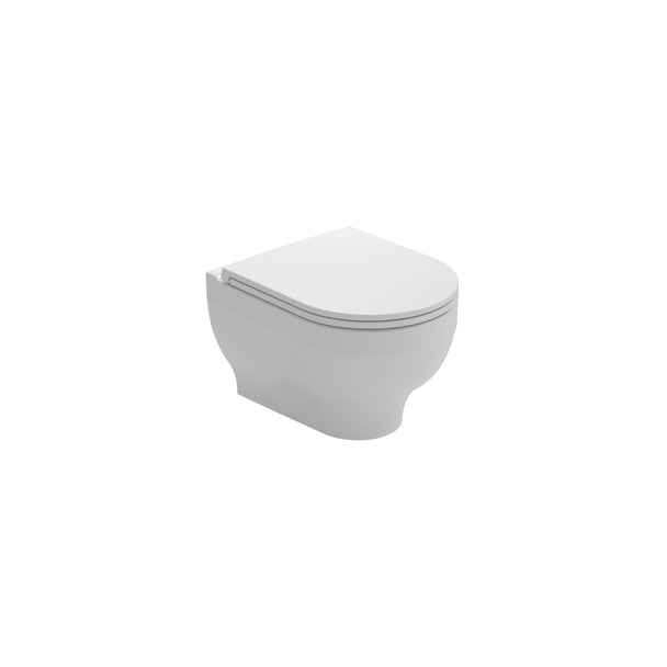 Isvea Soluzione Xl Compact Rimless Asma Klozet + F50 Duroplast Klozet Kapağı Yavaş Kapanan