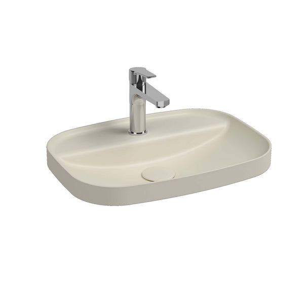 Isvea Infinity İnset Batarya Delikli Lavabo 55cm Fildişi