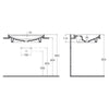 Isvea Infinity Inset Fildişi Batarya Delikli Lavabo 55 cm
