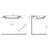 Isvea Infinity İnset 55cm Fildişi