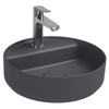 Isvea Infinity 42 cm Antrasit Batarya Delikli Tezgah Üzeri Lavabo