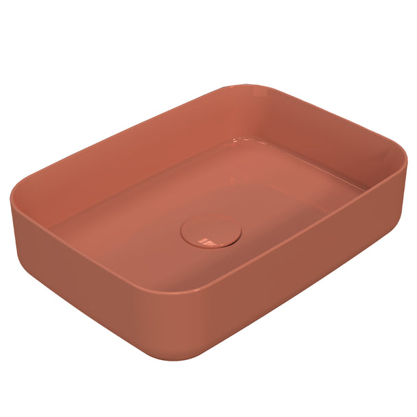 Isvea Infinity Terracotta Tezgah Üzeri Lavabo 50cm