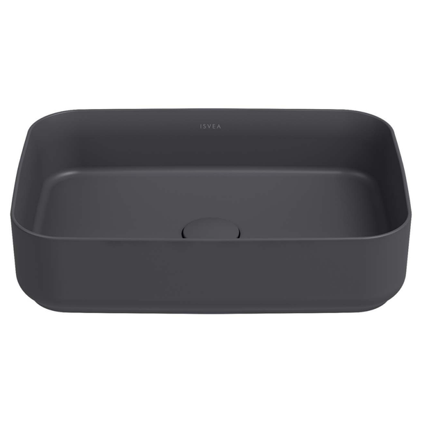 Isvea Infinity Antrasit Tezgah Üzeri Lavabo 50 cm
