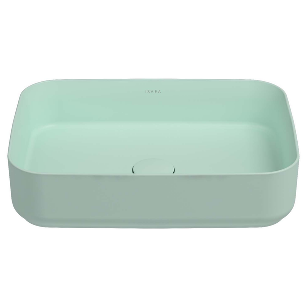 Isvea Infinity Mint Yeşil Tezgah Üzeri Lavabo 50 cm