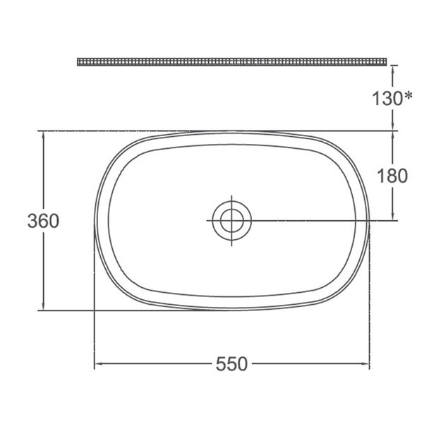 Isvea Infinity Tezgah Üzeri Lavabo 55cm
