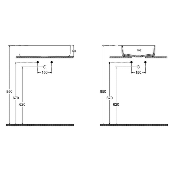 Isvea Infinity Tezgah Üzeri Lavabo 55cm Petrol Yeşili