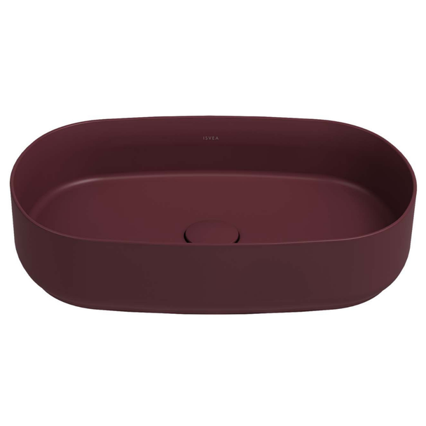 Isvea Infinity Rustik Bordo Tezgah Üzeri Lavabo 55 cm