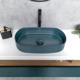 Isvea Infinity Tezgah Üzeri Lavabo 55cm Petrol Yeşili