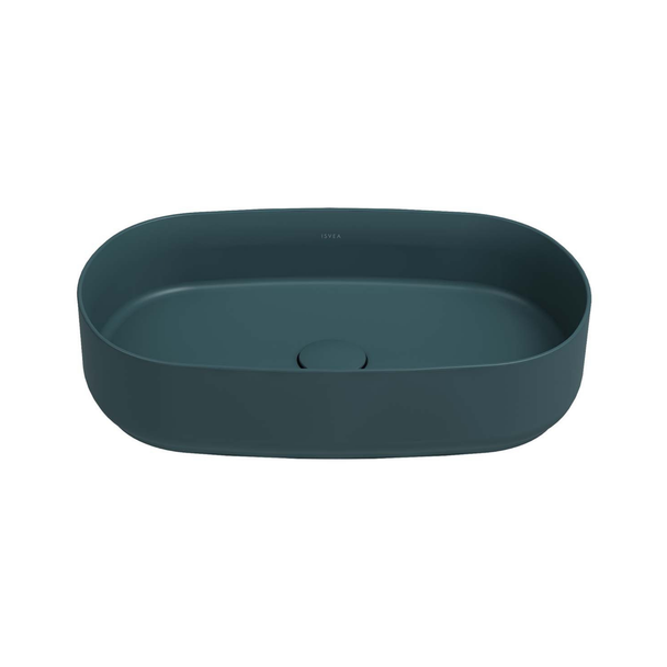 Isvea Infinity Tezgah Üzeri Lavabo 55cm Petrol Yeşili