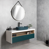 Isvea Infinity Tezgah Üzeri Lavabo 55cm Petrol Yeşili