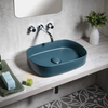 Isvea Infinity Tezgah Üzeri Lavabo 55cm Petrol Yeşili