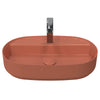 Isvea Infinity Terracotta Batarya Delikli Tezgah Üzeri Lavabo 60 cm