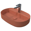 Isvea Infinity Terracotta Batarya Delikli Tezgah Üzeri Lavabo 60 cm