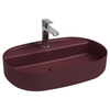 Isvea Infinity Rustik Bordo Batarya Delikli Tezgah Üzeri Lavabo 60 cm