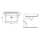 Isvea Infinity Tezgah Üzeri Lavabo 55cm