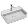 Isvea Infinity Mat Beyaz Batarya Delikli Tezgah Üzeri Lavabo 55 cm