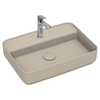 Isvea Infinity Fildişi Batarya Delikli Tezgah Üzeri Lavabo 55 cm
