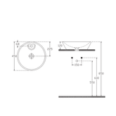 Isvea SistemaY 45 cm Tezgah Üstü Lavabo