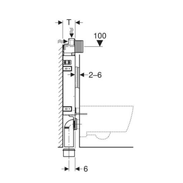 Geberit Alpha Gömme Rezervuar 12 cm