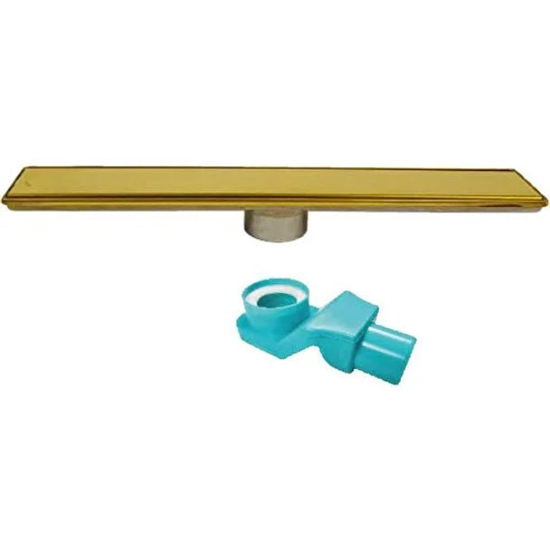 Sukar Line/6 60 cm Altın Plain Izgaralı Lineer Duş Kanalı