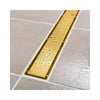 Sukar Line/6 60 cm Altın Plain Izgaralı Lineer Duş Kanalı