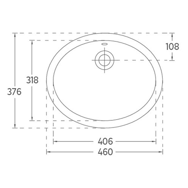 Isvea Soluzione 46 cm Tezgah Altı Lavabo