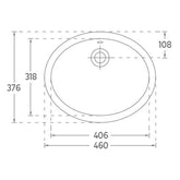 Isvea Soluzione 46 cm Tezgah Altı Lavabo