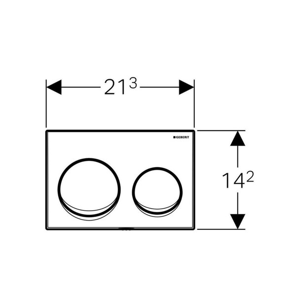Geberit Alpha20 Kumanda Paneli