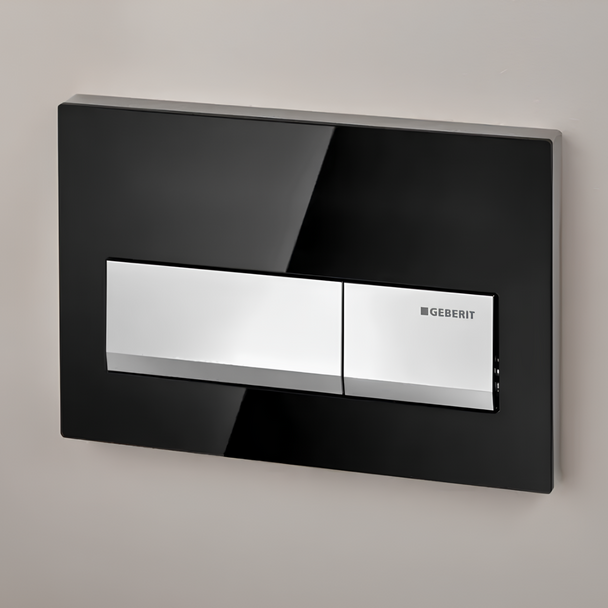Geberit Alpha50 Kumanda Paneli Siyah