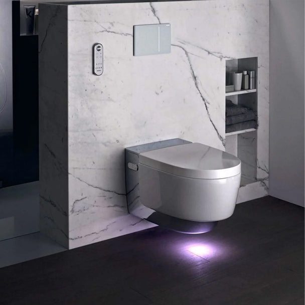 Geberit AquaClean Mera Comfort Akıllı Asma Klozet Krom/Beyaz