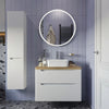Bocchi Sottile Slim Line Tezgah Üstü Kare 38 x 38 Cm Lavabo Parlak Beyaz