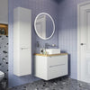Bocchi Sottile Slim Line Tezgah Üstü Kare 38 x 38 Cm Lavabo Parlak Beyaz