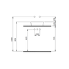 Bocchi Sottile Slim Line Mat Beyaz Tezgah Üstü Lavabo 38 cm Yuvarlak