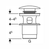 Geberit Basmalı Lavabo Süzgeci