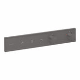 Hansgrohe RainSelect Mat Siyah Krom Termostatik Ankastre Banyo Bataryası 3 Çıkış