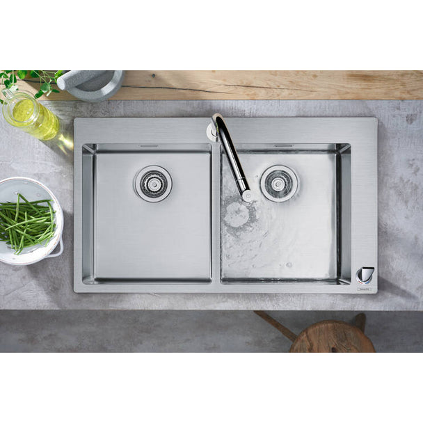 Hansgrohe S71 S712-F765 Tezgah Üstü Çelik Eviye